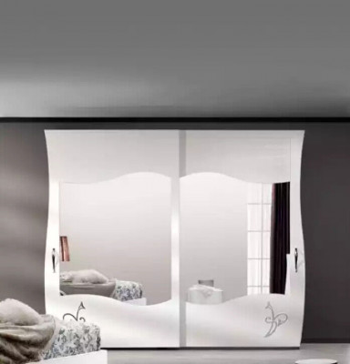 Modern massief houten kledingkast slaapkamer rek wit nieuw