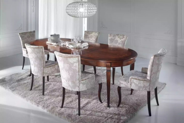 Ontwerp eetkamerset 5-delig. Meubelstoelgroep Tafel 4x Stoelen Set