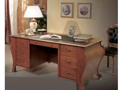 Kantoortafel klassiek ontwerp bureau bruin hout tafel meubels