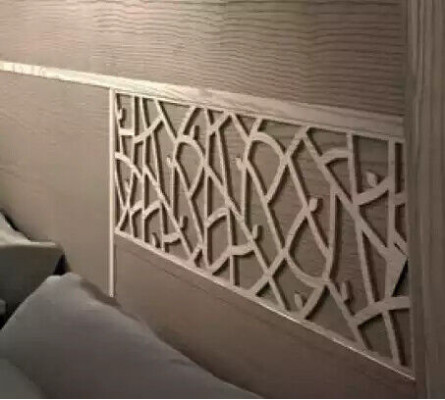 Slaapkamer set 6-delig. Luxe bed 2x nachtkastjes kledingkast hout nieuw.