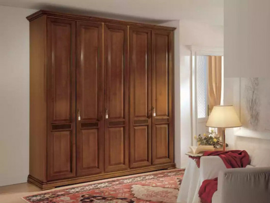 Klassieke kledingkast Meubels Kasten Slaapkamer Ontwerp Bruin Nieuw