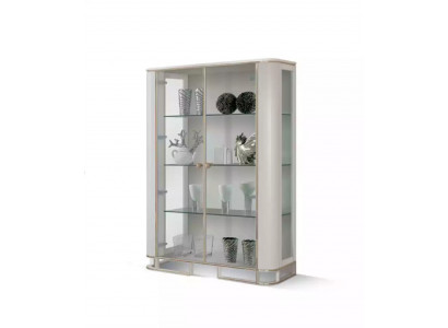 Ontwerper Vitrine Meubels Hout Wit Luxe Vitrinekast Ontwerp Italiaanse Meubels