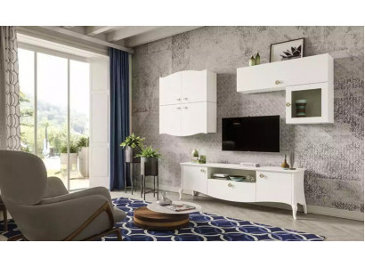 Luxe tv-standaard voor de woonkamer rtv Lowboard dressoir wandmeubel wit Nieuw