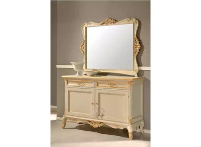 Luxe dressoir met spiegel 2-delige commodes woonkamer design meubelen beige