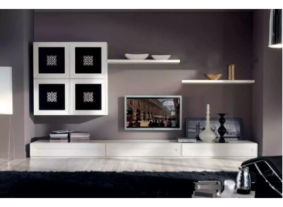 Moderne woonwand set sideboard woonkamer wandkast inrichting