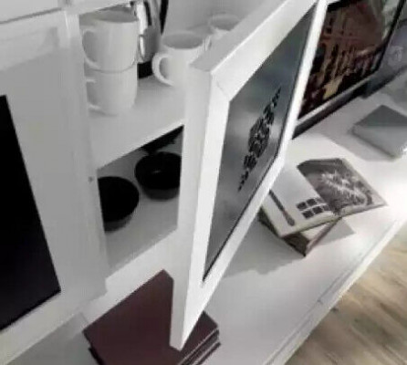 Moderne woonwand set sideboard woonkamer wandkast inrichting