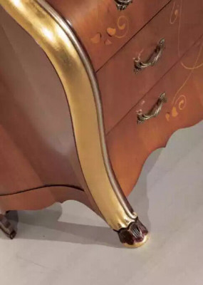 Slaapkamer meubel ladekast met spiegel Luxe klassieke meubel set 2-delig