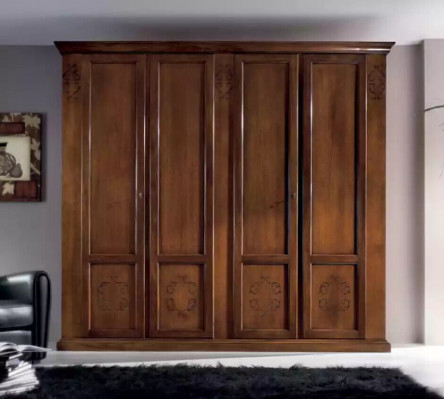 Slaapkamer Kast Kledingkast Kasten Houten kast Ontwerp Bruin