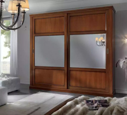 Kledingkast Kast Houten kasten Slaapkamer meubels Ontwerp Hout