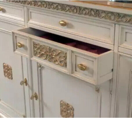 Sideboard Lades Hout Sideboard Kast Massief Meubels Woonkamer Nieuw