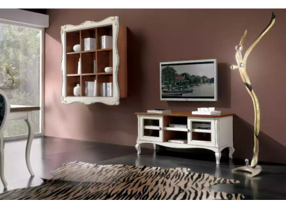 Woonwand Wandkast Woonkamer Lowboard Klassieke Design Set 2-delig.