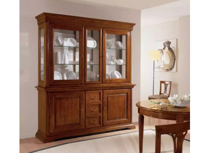 Klassieke vitrine Italiaanse luxe meubels vitrines houten kast ontwerp kast