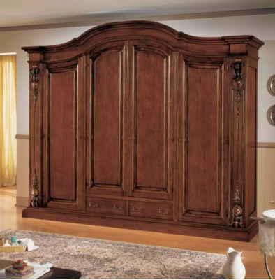 Kast Bruine kledingkast Luxe garderobe Slaapkamermeubels Kasten
