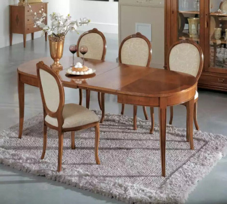 Eettafel 4x Stoelen Stoel Eetkamer Set Eetgroep Tafel Bruin Garnituur