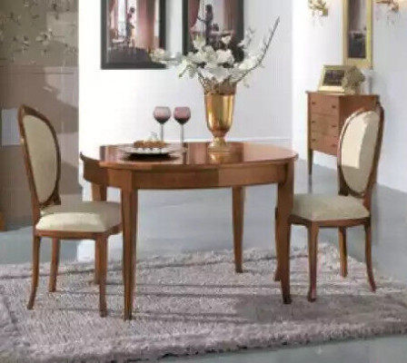 Eettafel 4x Stoelen Stoel Eetkamer Set Eetgroep Tafel Bruin Garnituur