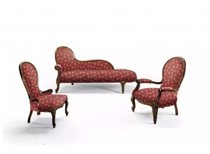 Lounge Bank Ligstoel Bekleding Liggen Klassiek Chaise Longue Club Bruin Nieuw