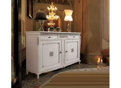 Dressoir Luxe Kasten Woonkamer Hout Wit Klassieke Meubels