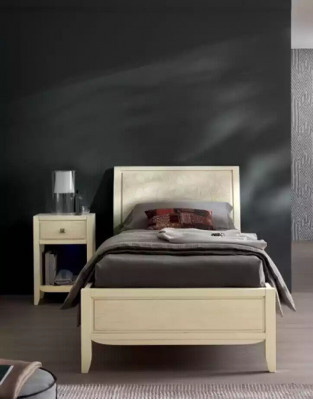 Luxe volledige slaapkamerset beige bureau bed nachtkastje nieuw