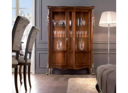 Italiaanse luxe houten meubels Klassieke stijl vitrine Woonkamer Nieuw