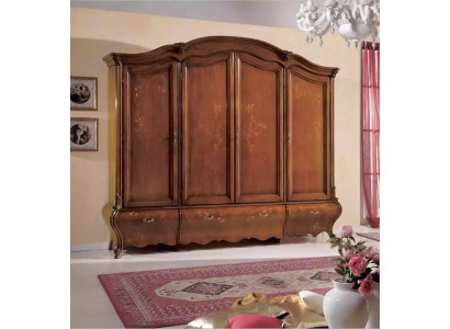 Massief houten kast Klassieke luxe slaapkamer meubels Bruin Nieuw