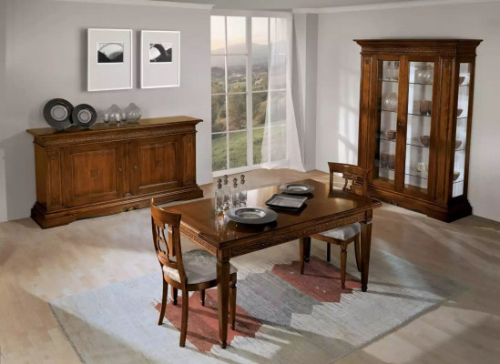 Complete eettafel 4x stoelen eetkamerset eetgroep bruin tafel 5-delig