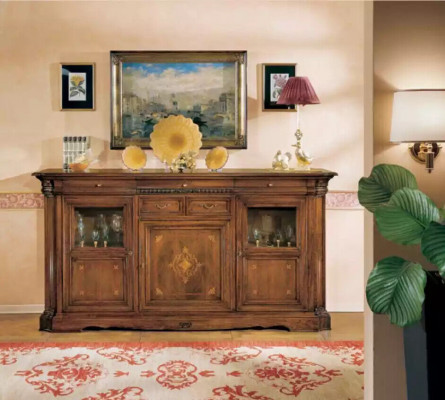 Sideboard woonkamer commode met laden houten kast bruin nieuw