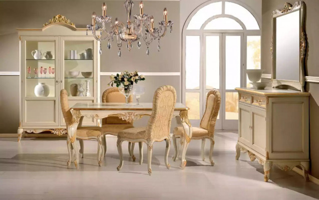 Ontwerp houten kast vitrinekasten Italiaanse stijl meubels dressoir