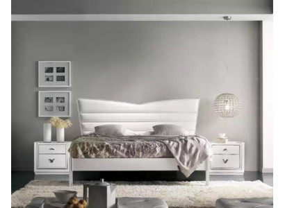 Ontwerp meubelen Bed 2x nachtkastjes 3-delig Slaapkamer set Luxe bedden Nieuw
