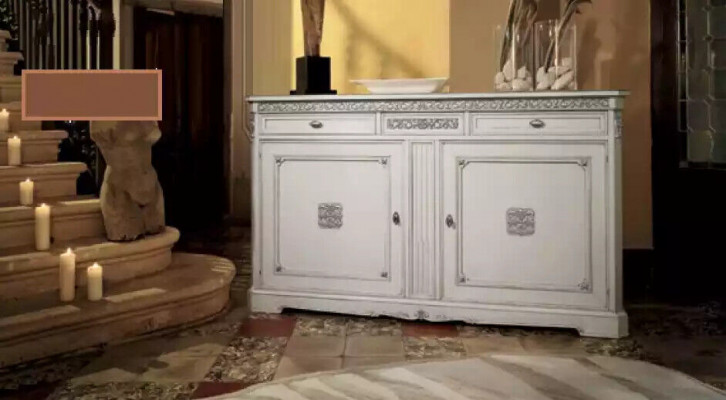 Sideboard Dressoir Dressoir Woonkamer Massief Houten Kast Meubels Wit