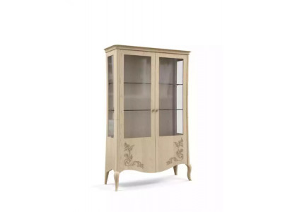Vitrine Hout Luxe Klassiek Dressoir Ontwerp Meubels Italiaans Beige
