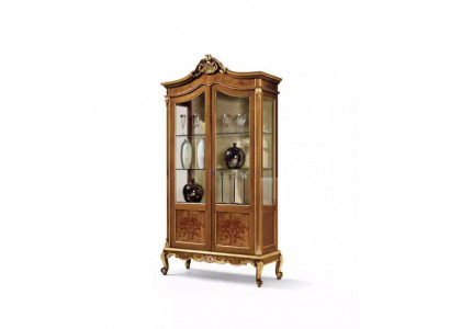 Houten vitrines glazen kast massief hout dressoir vitrine woonkamer meubels