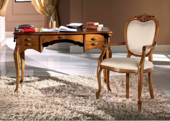 Hoge kwaliteit kantoor set bureau stoel bruin kantoormeubilair tafel hout