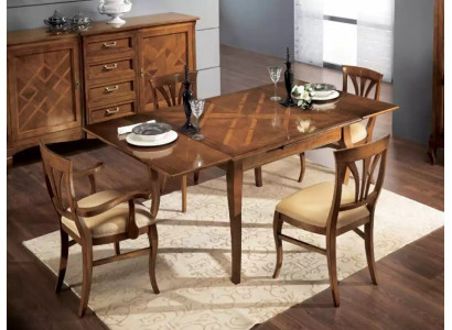 Eettafelgroep 4x stoelen eetset stoel set tafel 5-delig set Nieuw
