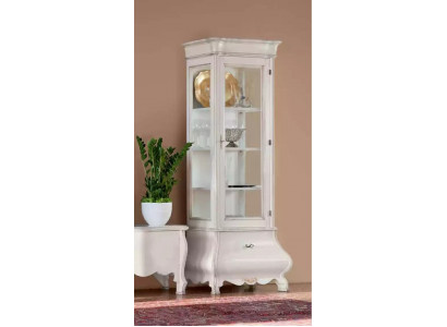 Luxe houten kastontwerp vitrine wit Italiaans meubilair kast vitrines