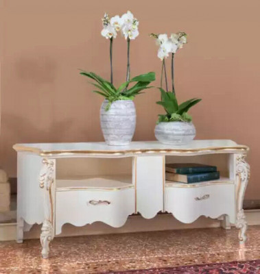 TV-meubel Dressoir tv-meubel Houten tafel Klassiek design Lowboard Planken