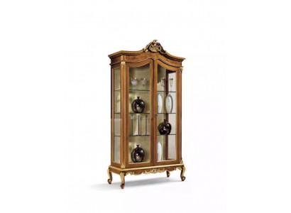 Glazen kast Vitrine Meubels Houten kast Vitrines Luxe kast Hout Nieuw