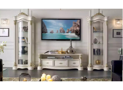 Woonkamer RTV vitrine dressoir commode kast groep XXL set 3-delig. Woonkamer RTV vitrine dressoir commode kast groep XXL set van 3 stuks.