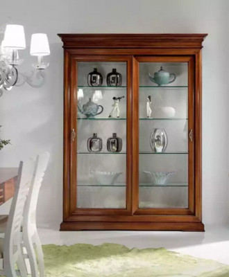 Klassieke kasten vitrines woonkamer meubels luxe kast vitrine glas