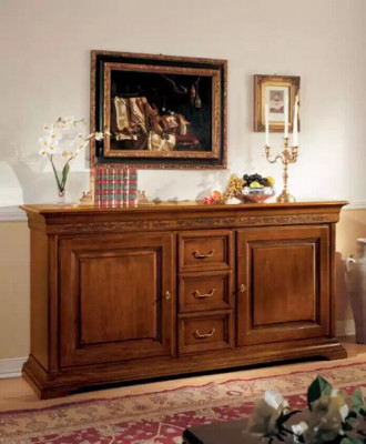 Klassieke stijl commode dressoir kast Italiaanse meubels bruin nieuw