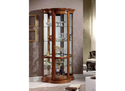 Kasten Houten vitrinekast Glas Kast Echt hout Woonkamer meubels Dressoir