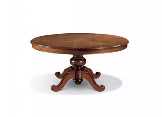 Eettafel Bruin Rond Klassieke Eetkamer Luxe Houten Tafels Ontwerp Nieuw
