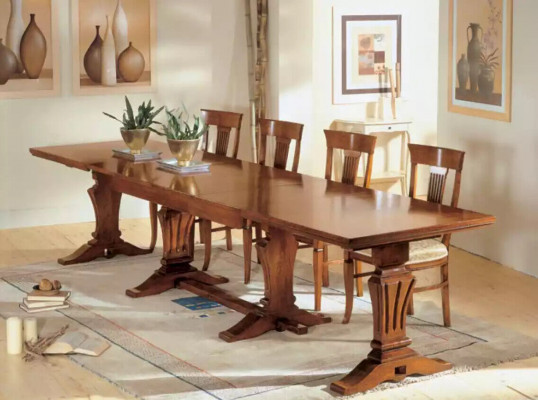 Eettafel hout Eetkamertafel Ontwerp Hout Luxe Meubels Klassiek Nieuw