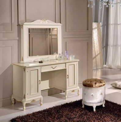 Stijlvolle witte commode spiegel klassieke meubelset van dressoir commodes