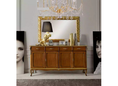 Italiaanse stijl meubels dressoir kast ontwerper bruin commode nieuw