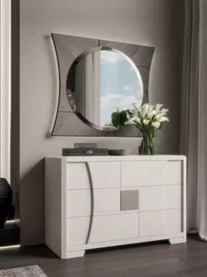 Commode met spiegel Luxe console commode Slaapkamer Nieuw 2-delige set