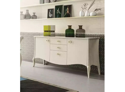 Italiaanse meubels dressoir ladenkast luxe inrichting woonkamer hout