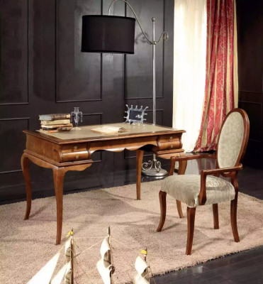 Elegant bureau set bruine stoel meubels van hoge kwaliteit