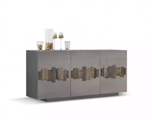 Ladenkast dressoir Massief houten kast Meubels Ladenkasten Dressoir Grijs