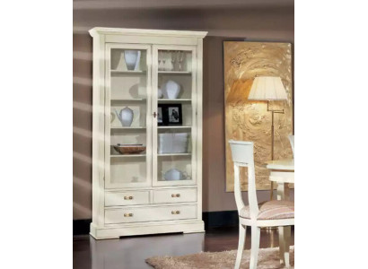 Woonkamer glazen kast vitrine dressoir hout luxe kasten meubels