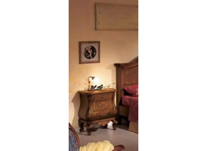 Luxe slaapkamerbijzettafel luxe nachtkastje art deco stijl houten hotel